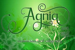 Agnia: An Elegant Calligraphy Font for Feminine Brand Identity