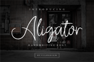 Aligator Script Font for Elegant Brand Identity