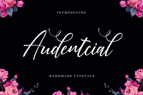 Audentcial: The Elegant Handwritten Font for Feminine Brand Campaigns