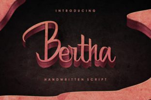 Bertha: The Elegant Script Handwritten Font for Luxurious Campaign Design