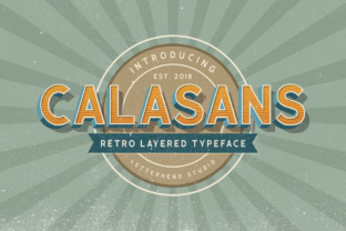 Calasans: The 3D Sans Serif Font for Retro Branding