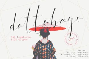 Dattebayo: The Aesthetic Signature Font for Luxurious Brand Campaigns