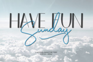 Have Fun Sunday Duo: A Romantic Brush Typeface for Editorial Design