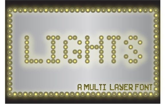 Lights Free Download: A Modern Decorative Block Font