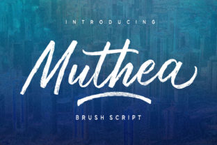 Muthea Brushed Texture Font for Bold Branding