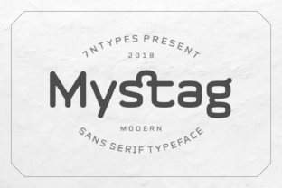 Mystag Bold Sans Serif Typeface for Modern Brand Identity