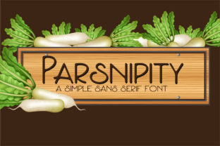 Parsnipity: A Flourished Sans Serif Typeface for Modern Web Design