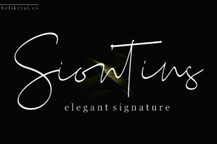Siontins: The Elegant Signature Font for Upscale Handmade Brands