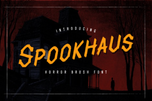 Spookhaus: The Horror Brush Font for Vintage-Inspired Editorial Design