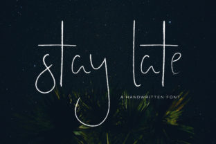 Stay Late Handwritten Signature Font for Elegant Branding
