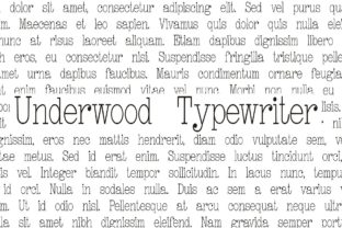 Underwood Typewriter: A Vintage Serif for Authentic Campaign Design