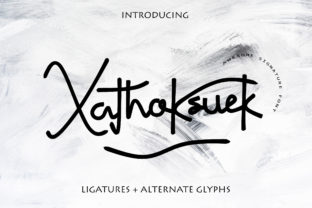 Xathoksuek: The Signature Script Font for Handmade Branding